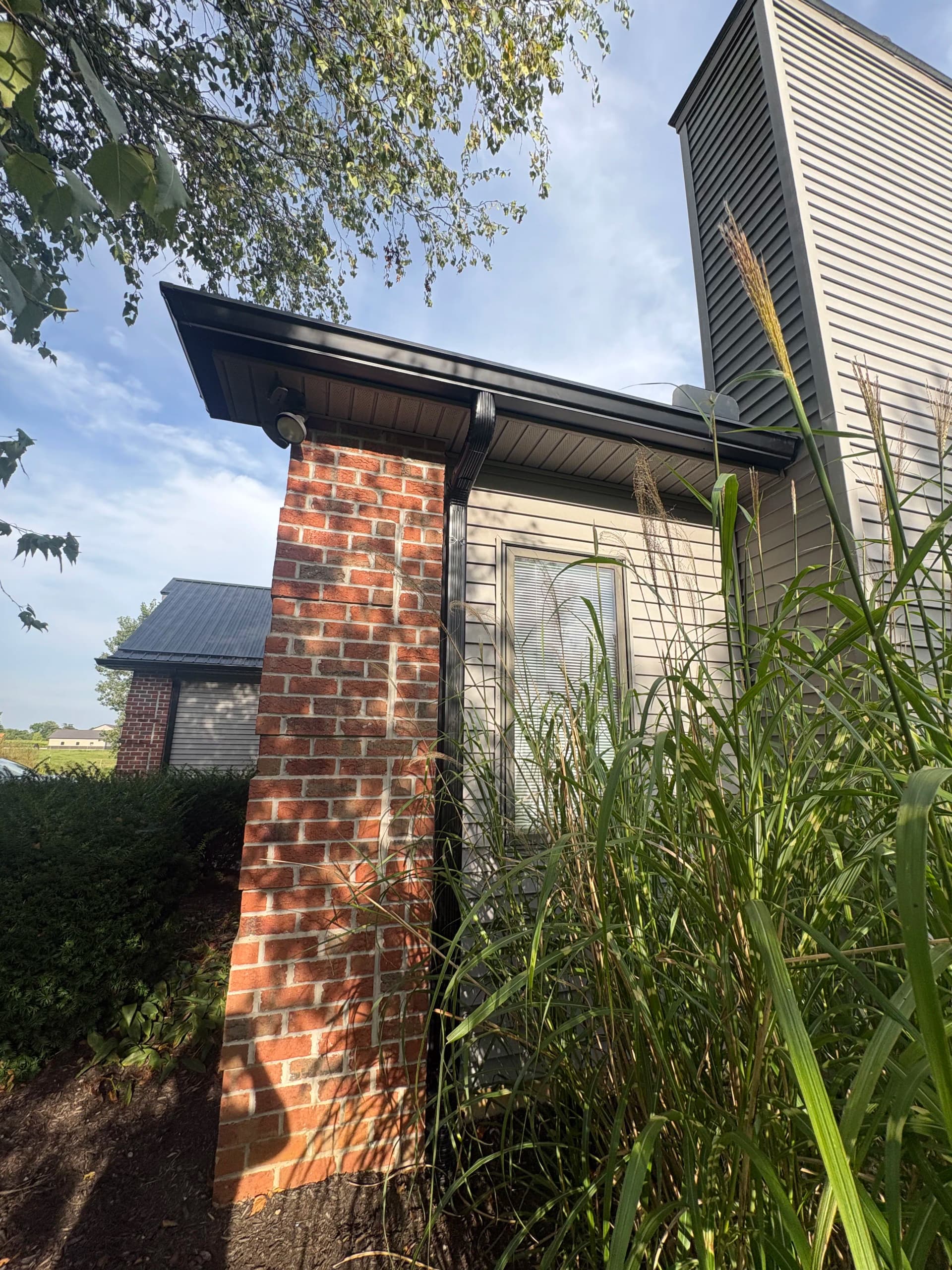 Gallery photos for Black 6-Inch Gutter Installation Done Right in Leo Indiana: Image #4