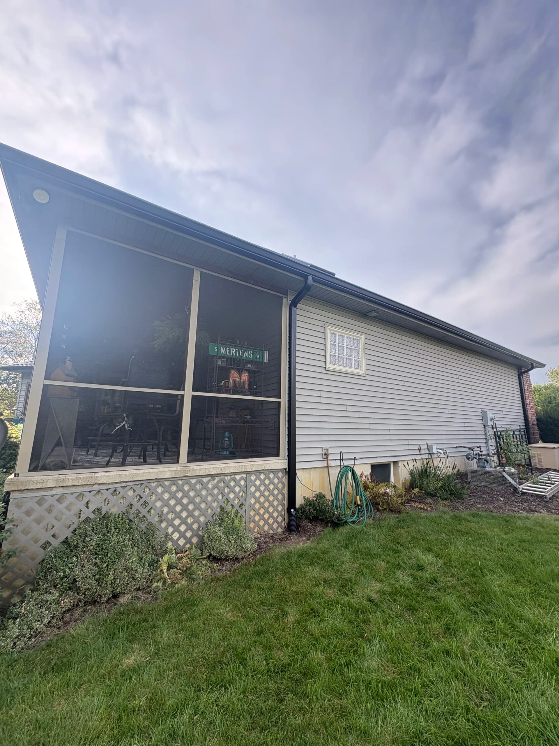 Gallery photos for Black 6-Inch Gutter Installation Done Right in Leo Indiana: Image #9