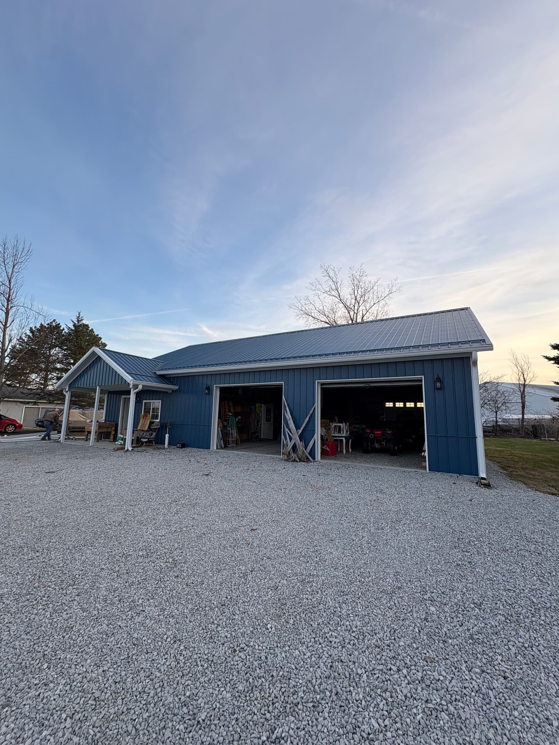 Gutter Replacement on Stunning Man Cave in Indiana image